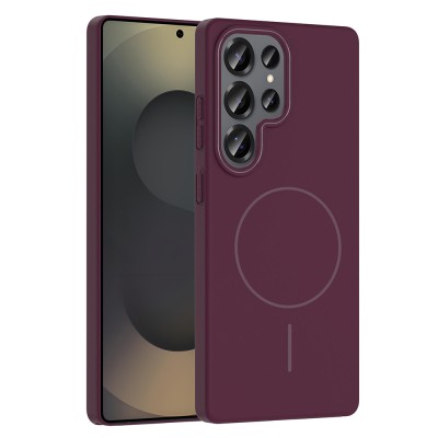 Galaxy S25 Ultra Case Magsafe Charging Featured Zore Ruby Hard Cover - 5
