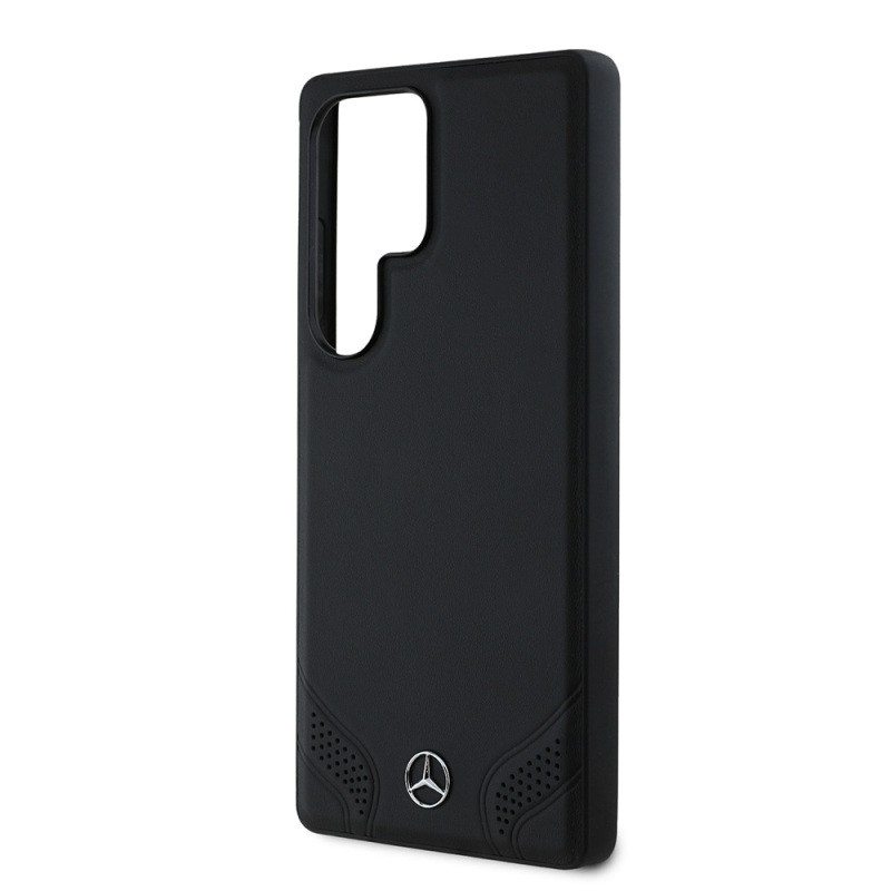 Galaxy S25 Ultra Case Mercedes Benz Original Licensed Magsafe Charging Leather Design Simple Cover - 5
