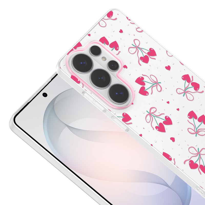 Galaxy S25 Ultra Case with Camera Protection, Patterned Zore Clip Cover - 12