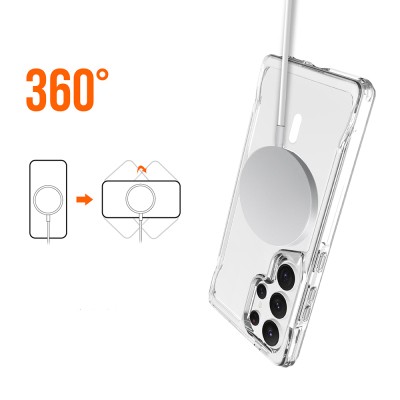 Galaxy S25 Ultra Case Zore Magsafe T-Max Magsafe Cover with Charging Feature - 10
