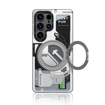 Galaxy S25 Ultra Cover Magsafe Charging Feature Youngkit 360° Stand Starship Series Cover  - 2