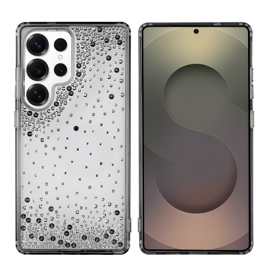 Galaxy S25 Ultra Kılıf Airbag Tasarımlı Damla Taşlı Şeffaf Zore Pera Silikon Kapak - 2