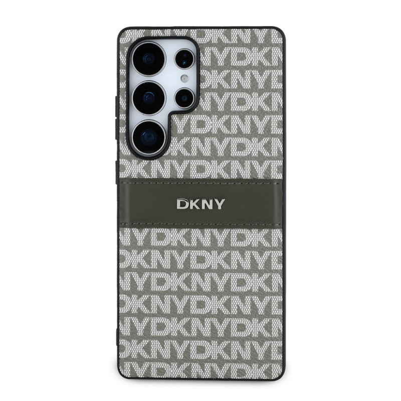 Galaxy S25 Ultra Kılıf DKNY Orjinal Lisanslı Kartlıklı 3D Yazılı Repeat Texture Pattern Kapak - 2