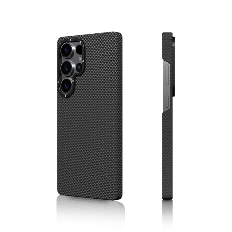 Galaxy S25 Ultra Kılıf M-safe Şarj Özellikli Aramid Fiber Youngkit 1500D Extreme Wing Serisi Kapak - 3