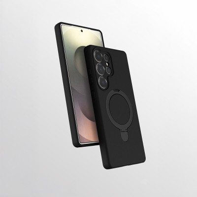 Galaxy S25 Ultra Kılıf M-safe Şarj Özellikli Standlı Zore Samara Kapak - 7