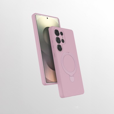 Galaxy S25 Ultra Kılıf M-safe Şarj Özellikli Standlı Zore Samara Kapak - 4