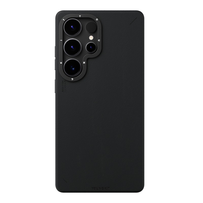 Galaxy S25 Ultra Kılıf M-safe Şarj Özellikli Basit Mat Deri Desenli Youngkit Tech Fashion Serisi Kapak - 1