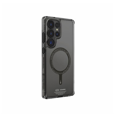 Galaxy S25 Ultra Kılıf M-safe Şarj Özellikli Şeffaf Airbag Tasarımlı Skinarma Saido Kapak - 2