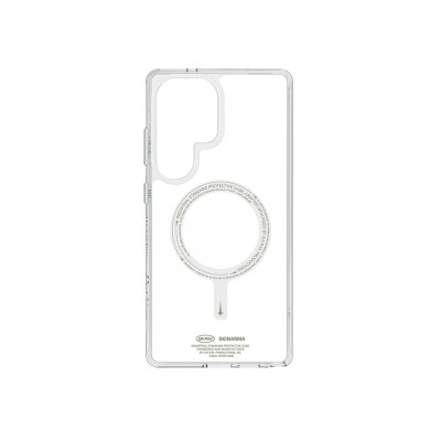 Galaxy S25 Ultra Kılıf M-safe Şarj Özellikli Şeffaf Airbag Tasarımlı Skinarma Saido Nightglow Kapak - 4
