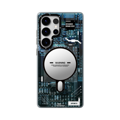 Galaxy S25 Ultra Kılıf M-safe Şarj Özellikli YoungKit Technology Serisi Kapak - Youngkit