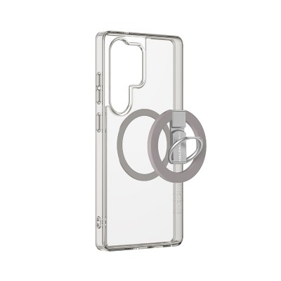 Galaxy S25 Ultra Kılıf M-safe Şarj Özellikli Yüzük Standlı Amazingthing Minimal Grip Serisi Kapak - 4