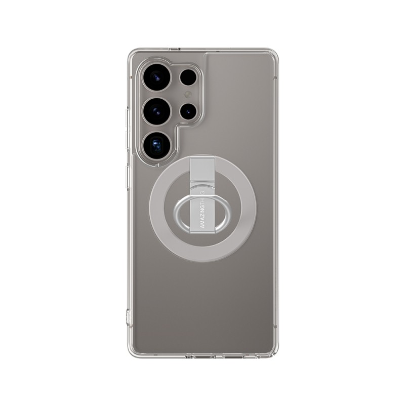 Galaxy S25 Ultra Kılıf M-safe Şarj Özellikli Yüzük Standlı Amazingthing Minimal Grip Serisi Kapak - 2