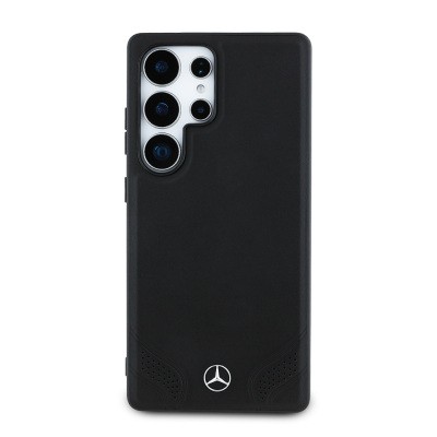 Galaxy S25 Ultra Kılıf Mercedes Benz Orjinal Lisanslı M-safe Şarj Özellikli Deri Dizayn Sade Kapak - 2