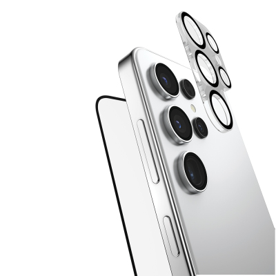 Galaxy S25 Ultra Raptic 2in1 Bundle Kit Kit Fingerprint Student Steamer Set Protector + Lens Protector Set - Raptic