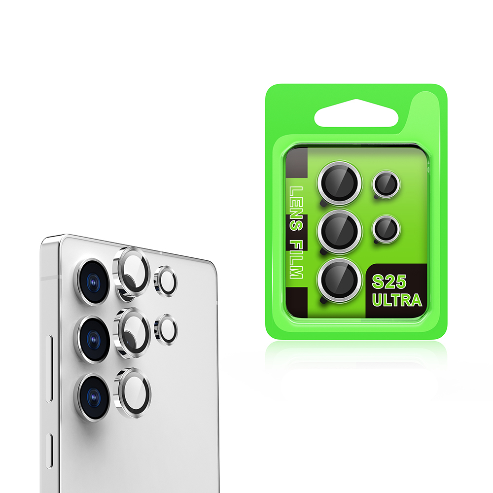 Galaxy S25 Ultra Zore CL-07 Kamera Lens Koruyucu - Gümüş
