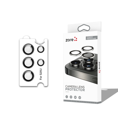 Galaxy S25 Ultra Zore CL-12 Premium Safir Parmak İzi Bırakmayan Anti-Reflective Kamera Lens Koruyucu - Zore
