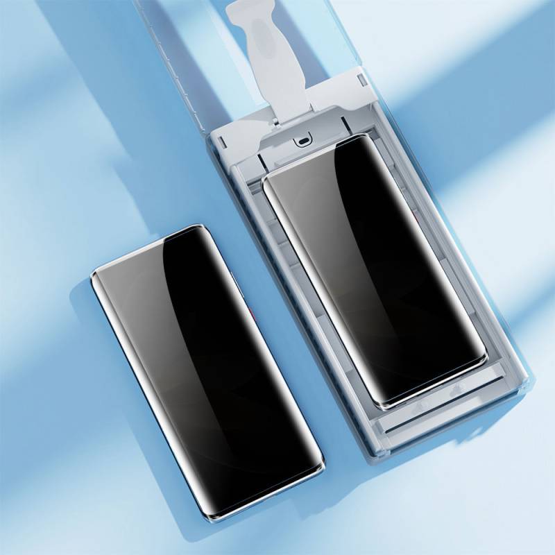 Galaxy S25 Ultra Zore Kolay Uygulama Aparatlı Privacy Easy Body Hayalet Ekran Koruyucu - 10