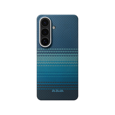 Galaxy S26 Case M-safe Charging Enabled Aramid Fiber Pitaka Tactile Woven Sunset-Moonrise Series Cover - Pitaka