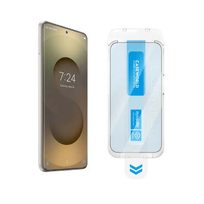 Galaxy S26 CaseWorld Applicator Serisi 2.5D Eyesafe Mavi Işık Teknolojili 0.25mm Temperli Cam Ekran Koruyucu+ Uygulama Aparatı - CaseWorld