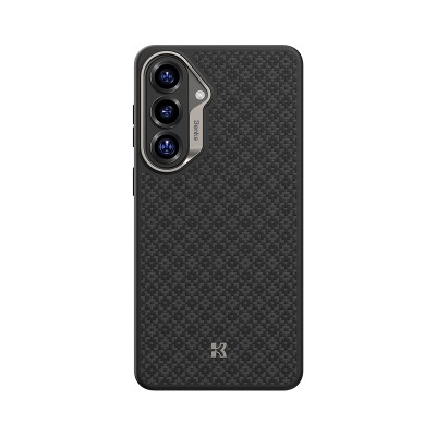 Galaxy S26 Kılıf M-Safe Şarj Özellikli Benks ArmorPro ArmorGrid Serisi Kevlar Karbon Kapak - 2