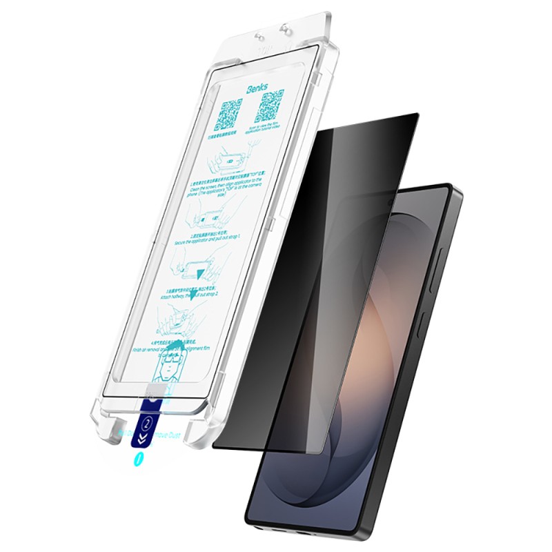 Galaxy S26 Plus Benks Ultra Shield Privacy Screen Protector + Easy Application Tool - 10