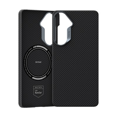 Galaxy S26 Plus Kılıf Benks M-safe Şarj Özellikli Magnetik ArmorAir 600D Kevlar Karbon Fiber Kapak - 4