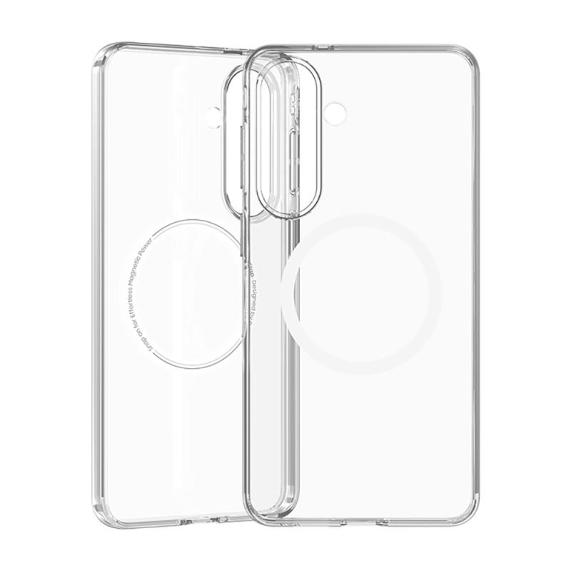 Galaxy S26 Plus Kılıf M-safe Şarj Özellikli Benks Magnetik Crystal Serisi Şeffaf Kapak - 4