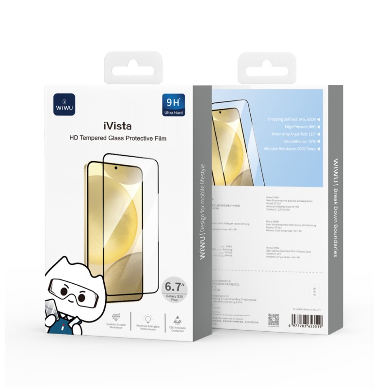 Galaxy S26 Plus Wiwu GT-023 iVista Shockproof HD Tempered Glass Screen Protector - 4