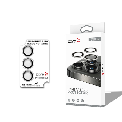 Galaxy S26 Plus Zore CL-12 Premium Safir Parmak İzi Bırakmayan Anti-Reflective Kamera Lens Koruyucu - Zore