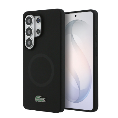 Galaxy S26 Ultra Case, Lacoste Original Licensed, M-safe, Silicone Cover with Charging Feature and Iconic Logo, Metal Camera Frame. - Lacoste