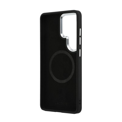 Galaxy S26 Ultra Case, Lacoste Original Licensed, PU Piqué Patterned Back, Iconic Crocodile Metal Logo Cover - 21