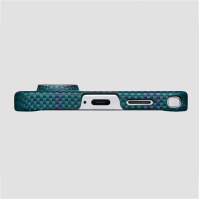 Galaxy S26 Ultra Case M-safe Charging Enabled Aramid Fiber Pitaka Flora in Grid Series Cover - 7