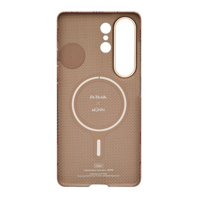 Galaxy S26 Ultra Case M-safe Charging Enabled Aramid Fiber Pitaka Flora in Grid Series Cover - 17