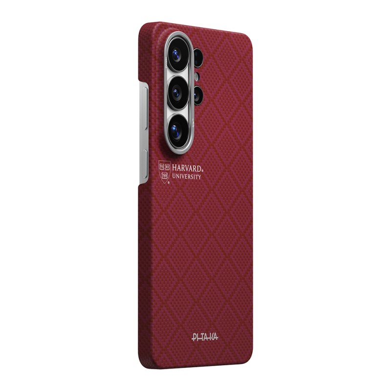Galaxy S26 Ultra Case M-safe Charging Enabled Aramid Fiber Pitaka Harvard University Series Cover - 2