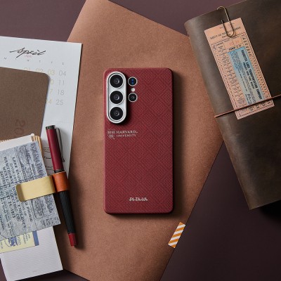 Galaxy S26 Ultra Case M-safe Charging Enabled Aramid Fiber Pitaka Harvard University Series Cover - 8
