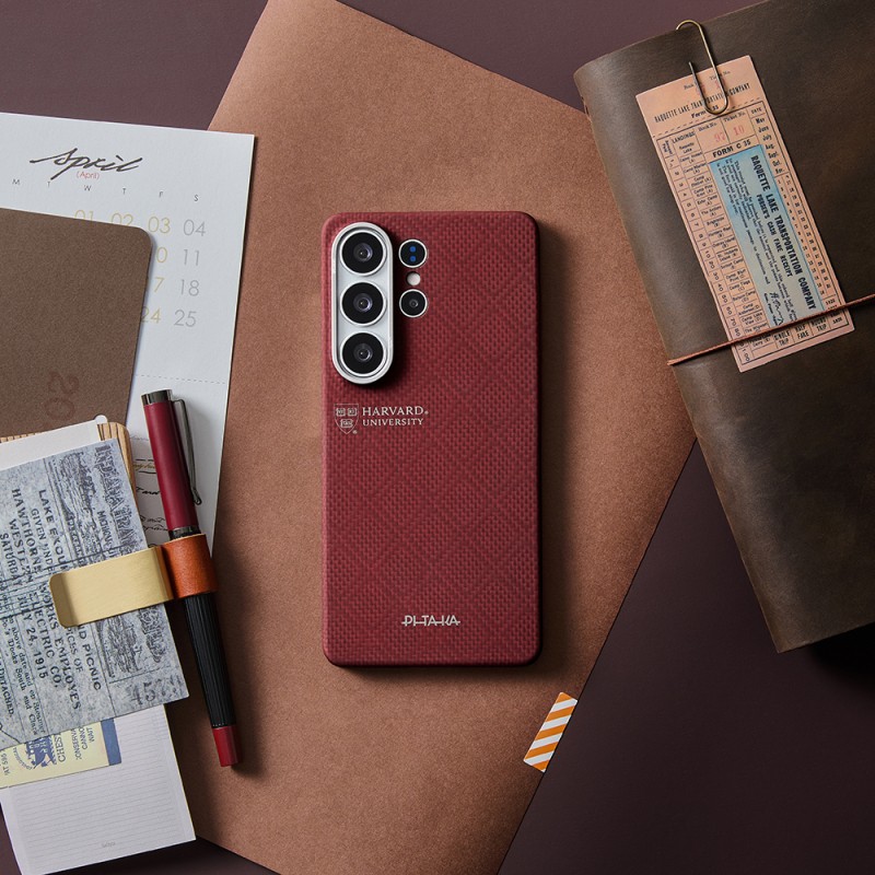 Galaxy S26 Ultra Case M-safe Charging Enabled Aramid Fiber Pitaka Harvard University Series Cover - 8