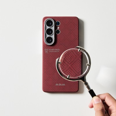 Galaxy S26 Ultra Case M-safe Charging Enabled Aramid Fiber Pitaka Harvard University Series Cover - 6