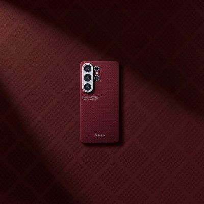 Galaxy S26 Ultra Case M-safe Charging Enabled Aramid Fiber Pitaka Harvard University Series Cover - 11