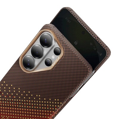 Galaxy S26 Ultra Case M-safe Charging Enabled Raptic Aramid Skin Series Cover - 6
