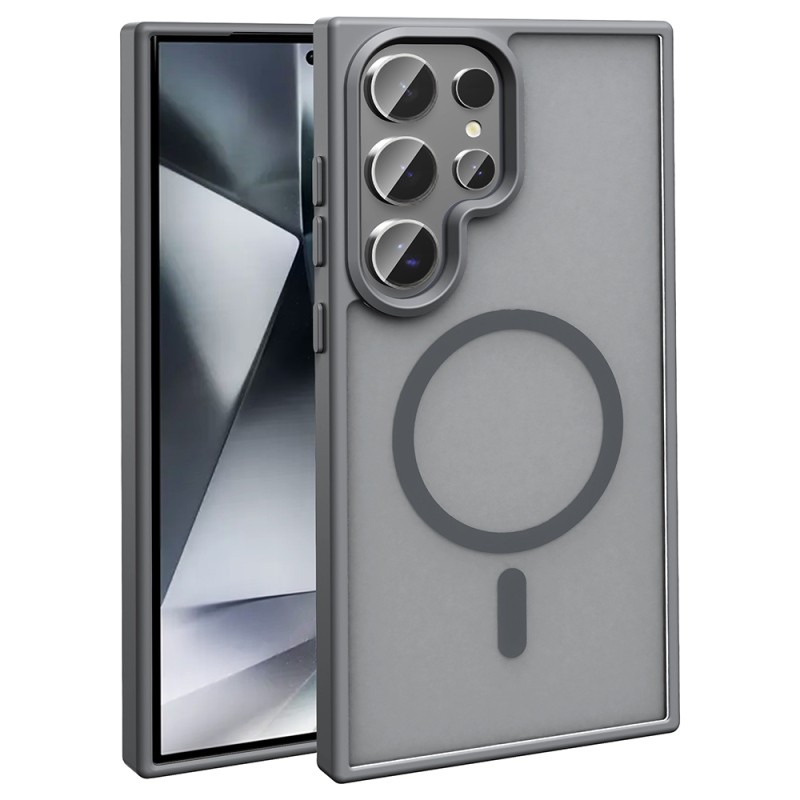 Galaxy S26 Ultra Case M-safe Charging Feature Matte Back Surface Zore Sio Cover - 4