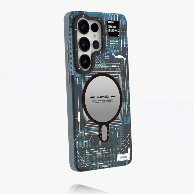 Galaxy S26 Ultra Case M-safe Charging Feature Youngkit 360 Degree Stand Technology Series Cover - 5