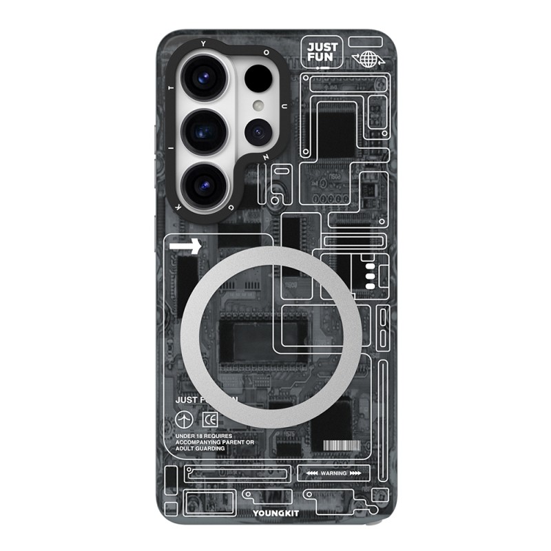 Galaxy S26 Ultra Case M-safe Charging Feature Youngkit 360 Degree Stand Technology Series Cover - 1