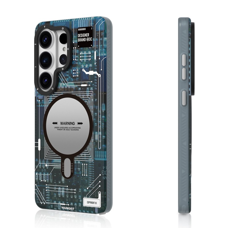 Galaxy S26 Ultra Case M-safe Charging Feature Youngkit 360 Degree Stand Technology Series Cover - 6