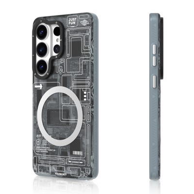 Galaxy S26 Ultra Case M-safe Charging Feature Youngkit 360 Degree Stand Technology Series Cover - 7
