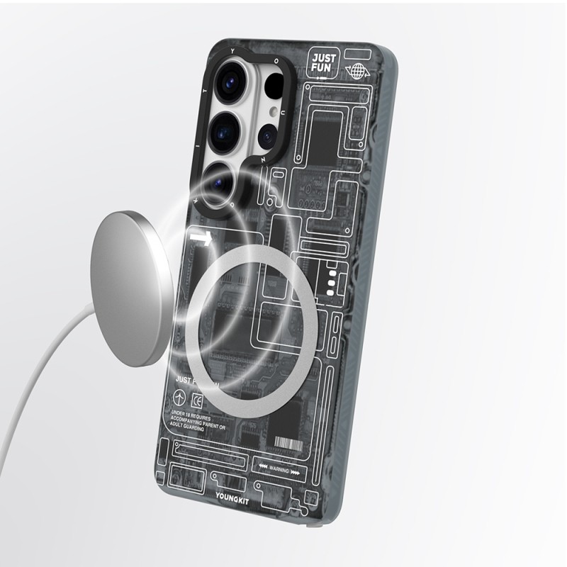 Galaxy S26 Ultra Case M-safe Charging Feature Youngkit 360 Degree Stand Technology Series Cover - 10