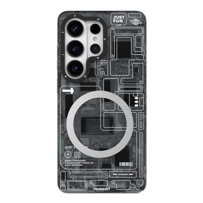 Galaxy S26 Ultra Case M-safe Charging Feature Youngkit 360 Degree Stand Technology Series Cover - 2