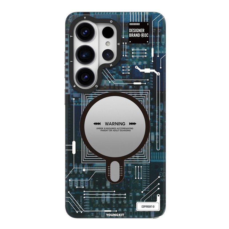 Galaxy S26 Ultra Case M-safe Charging Feature Youngkit 360 Degree Stand Technology Series Cover - 3
