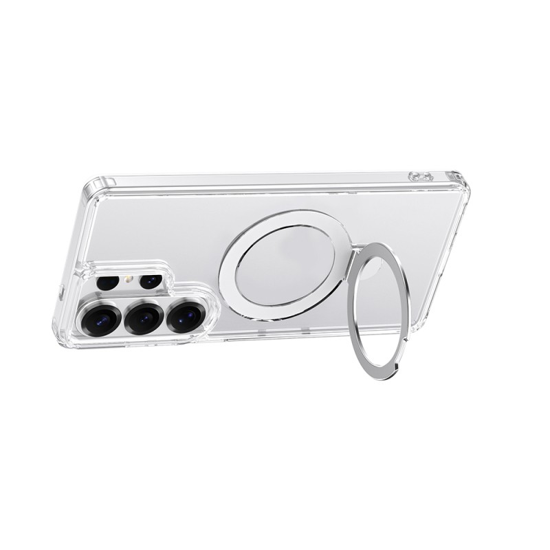Galaxy S26 Ultra Case M-safe with Charging Feature Raptic Air Stand Series Frosted Transparent Design Stand Cover - 2