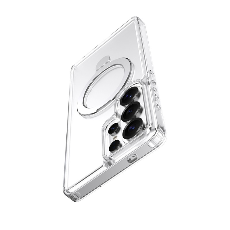 Galaxy S26 Ultra Case M-safe with Charging Feature Raptic Air Stand Series Frosted Transparent Design Stand Cover - 9