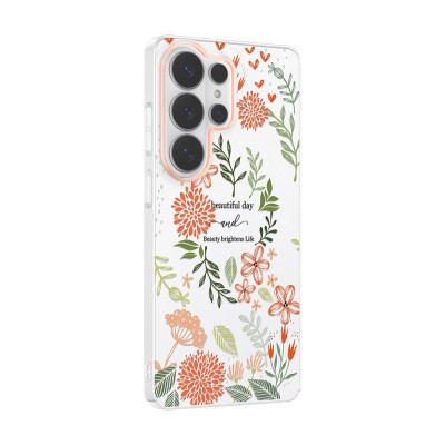 Galaxy S26 Ultra Case with Camera Protector, Patterned Zore Clip Cover - 8